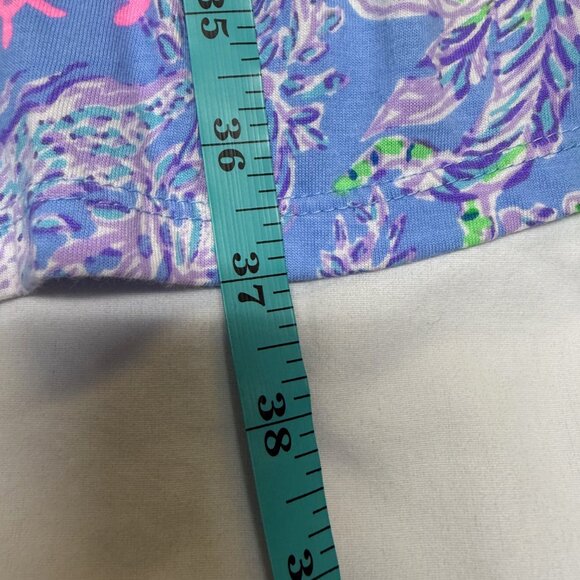 Lilly Pulitzer Lorina Swing Dress Small Blue Peri Turtle EUC - Picture 10 of 10